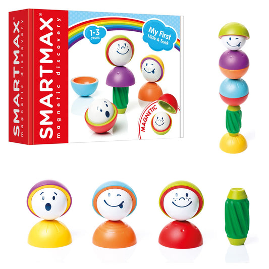 SmartMax My First Hide and Seek magnetic pieces for safe toddler exploration.
