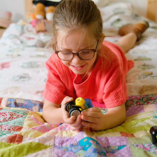 SmartMax Power Vehicles pull-back race car showing kinetic learning fun.
