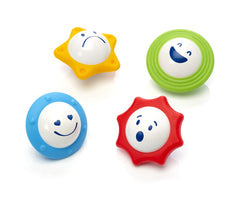 Colorful shapes and gentle sounds spark curiosity during hands-on discovery.