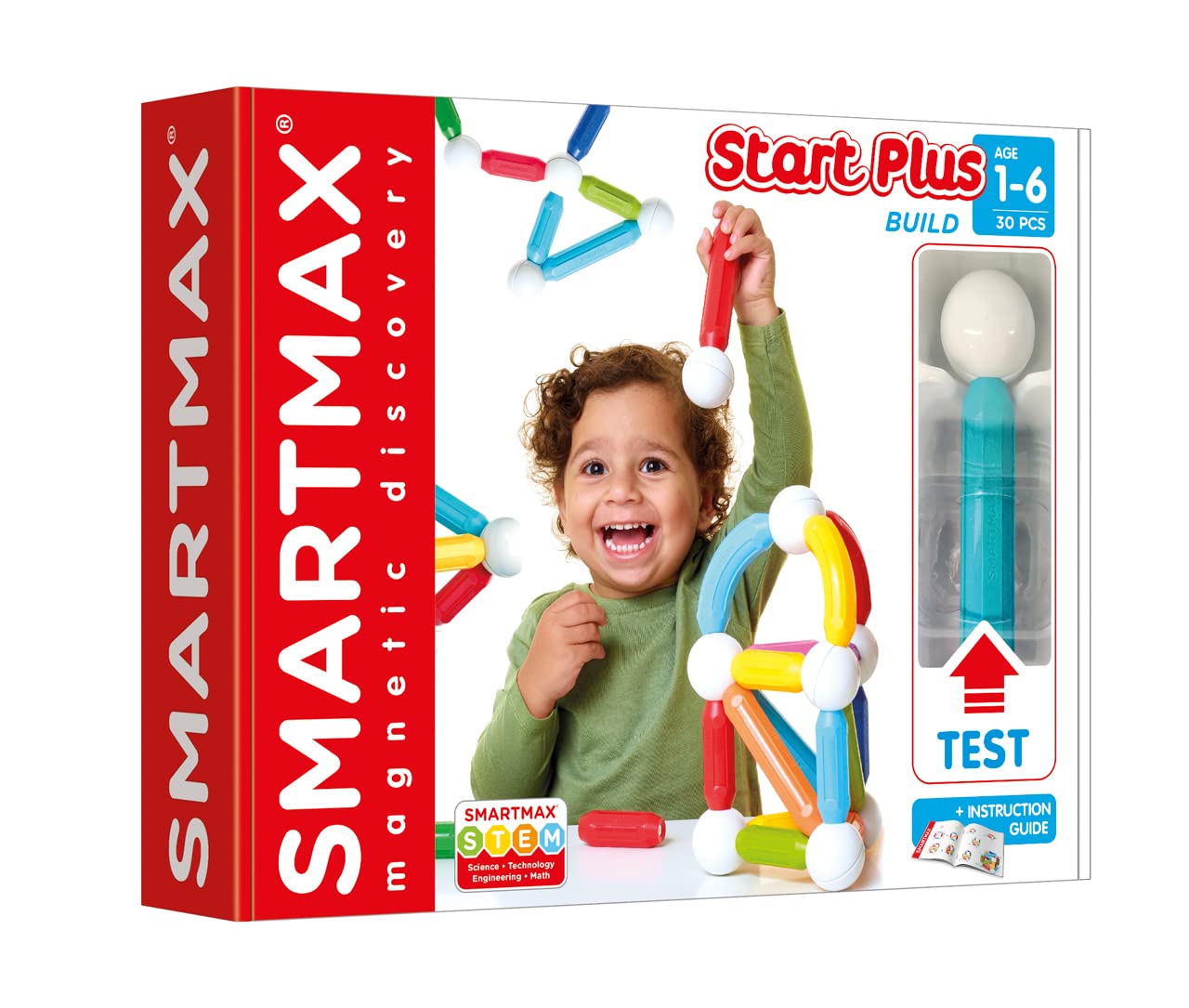 Metal balls and bars demonstrate magnetic connections for hands-on exploration.