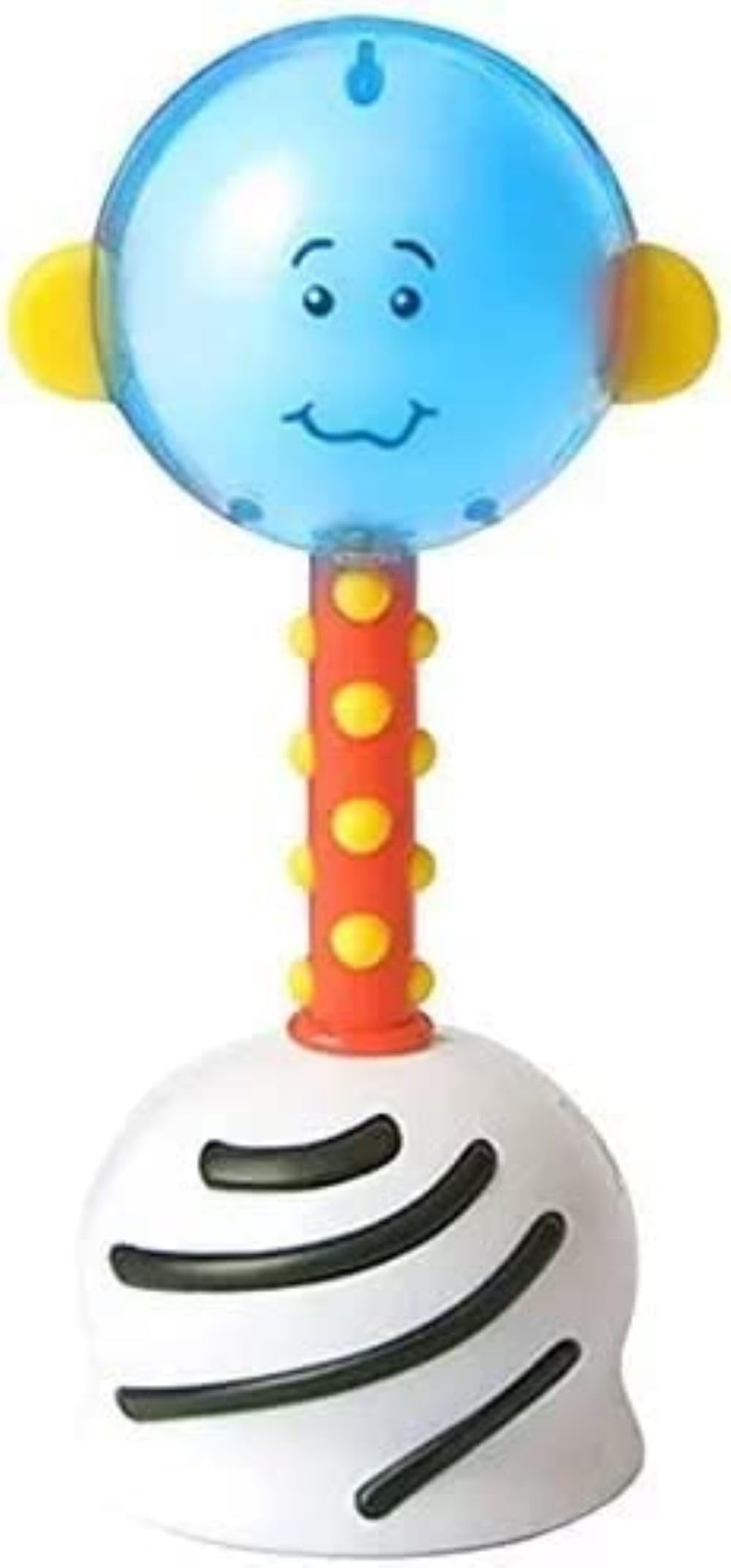 SmartNoggin NogginStik light-up rattle with color change to support visual tracking.