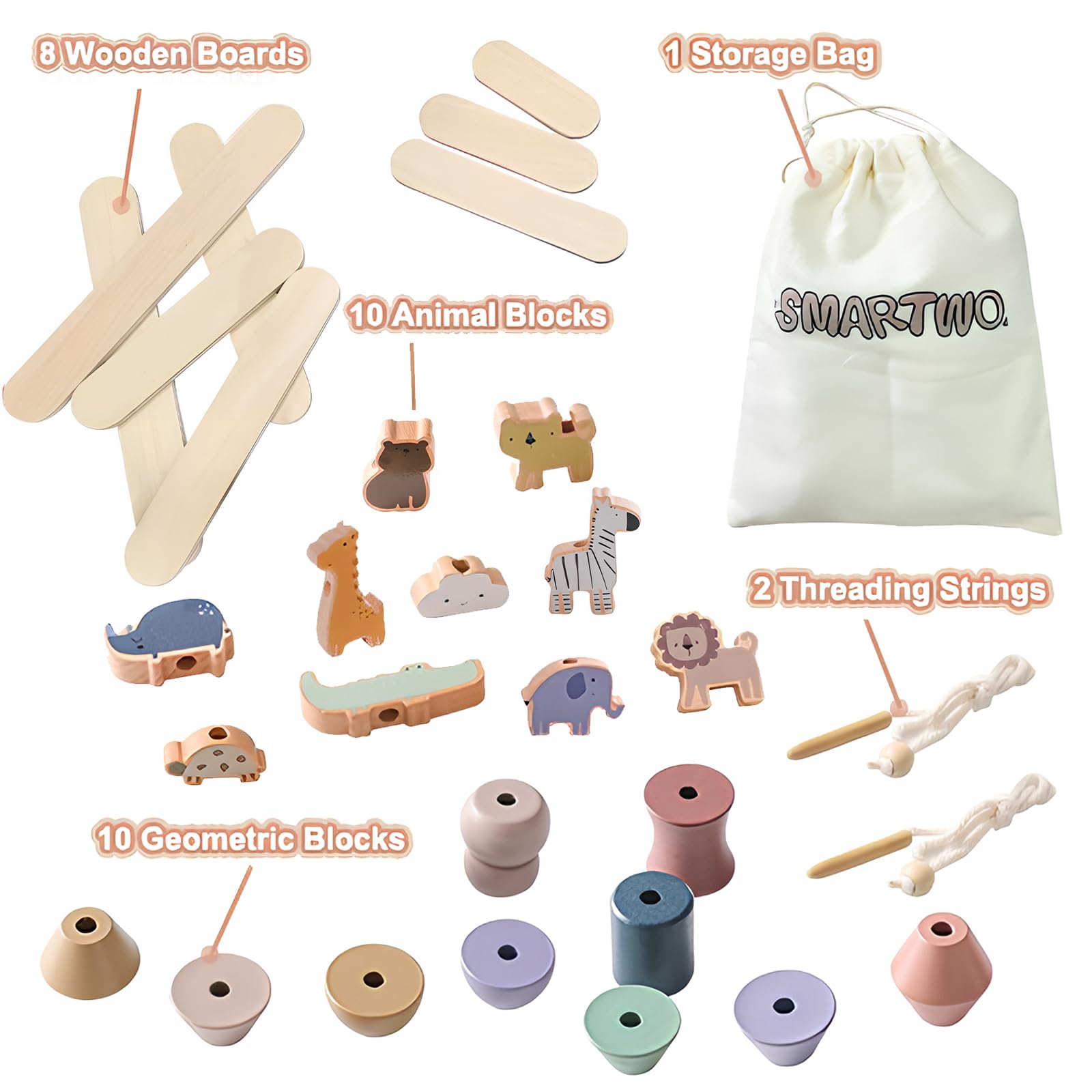 Smartwo Montessori balance game setup illustrating balance practice and creative play