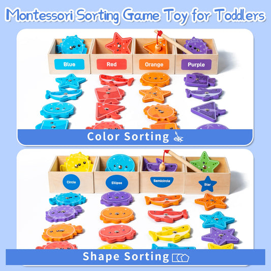 Smartwo color sorting boxes with labeled colors to boost recognition learning