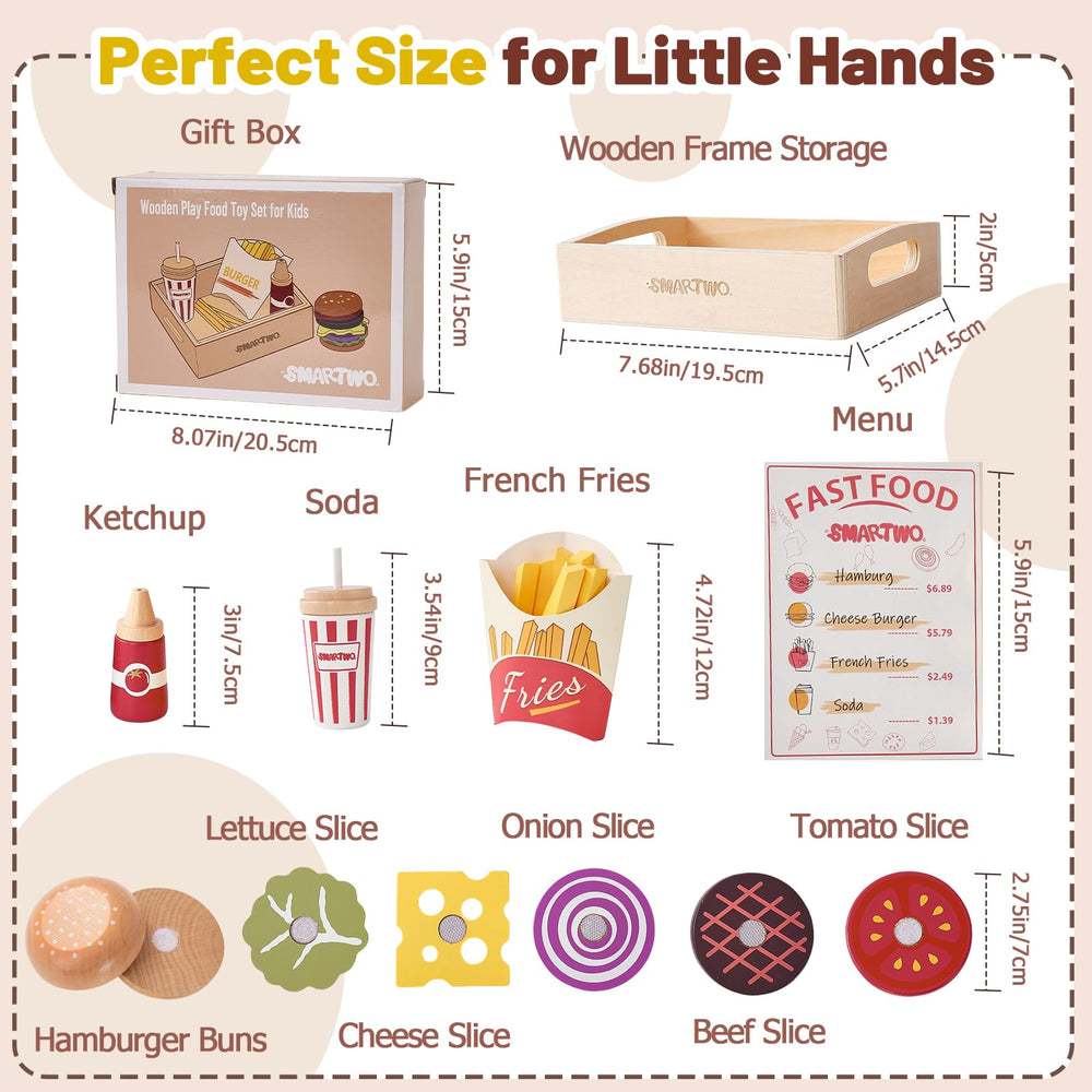 Smartwo menu image hints at guided pretend meals and family-friendly storytelling