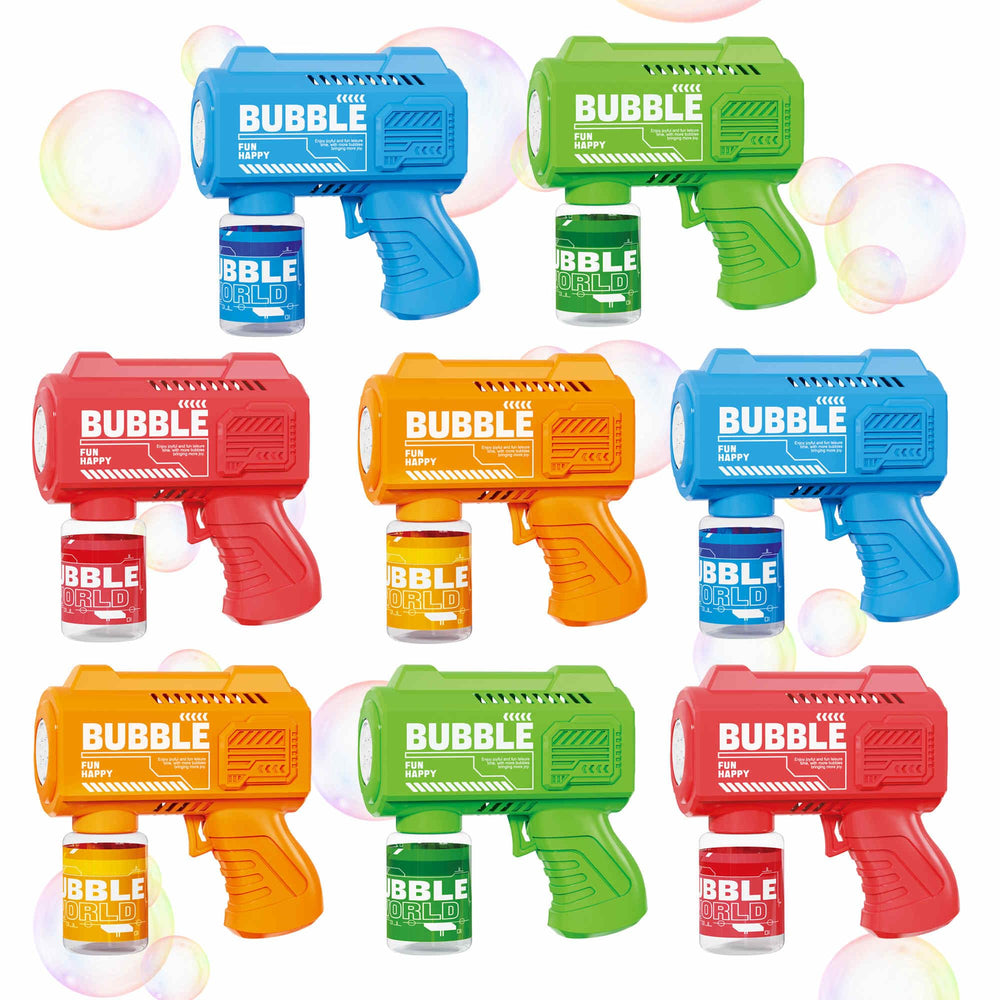 SmartYeen 8-pack bubble gun bundle for group play and party fun.