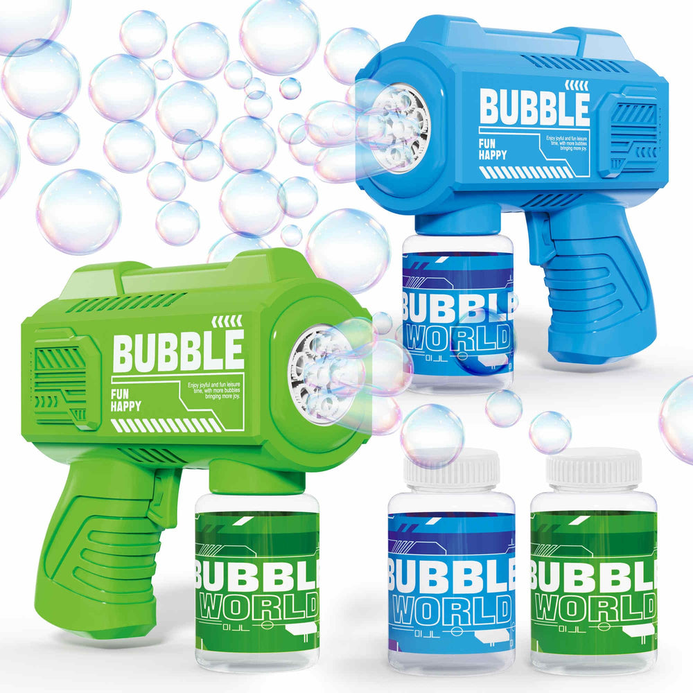 SmartYeen bubble gun green for colorful family activities.
