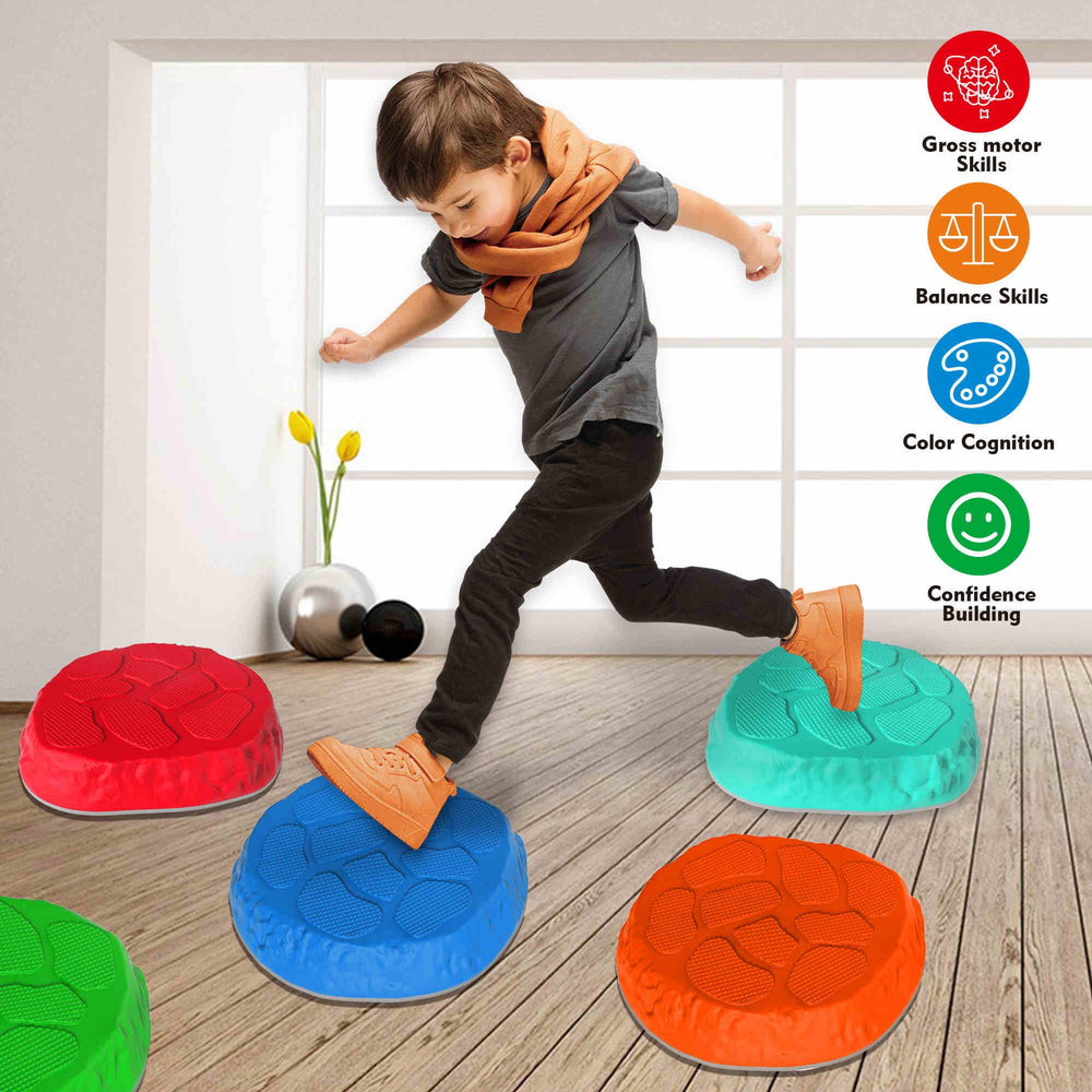 SmartYeen stepping stones suitable for indoor and outdoor use during play.