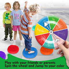 SmartYeen stepping stones include a spinner to vary challenges.