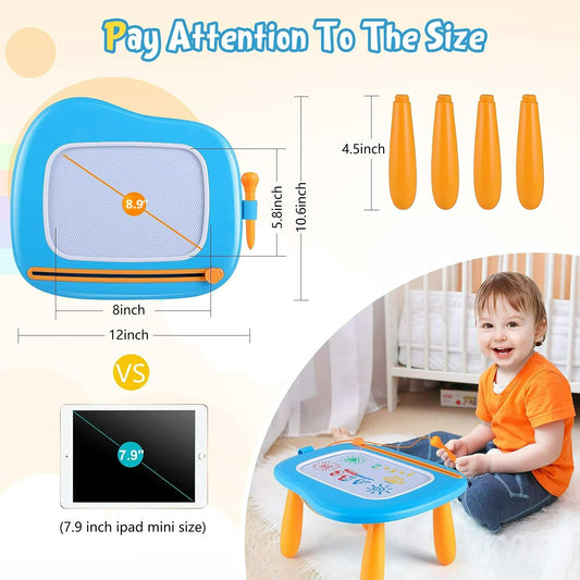 Smasiagon doodle pad four-color drawing space highlights vivid options for early color recognition.