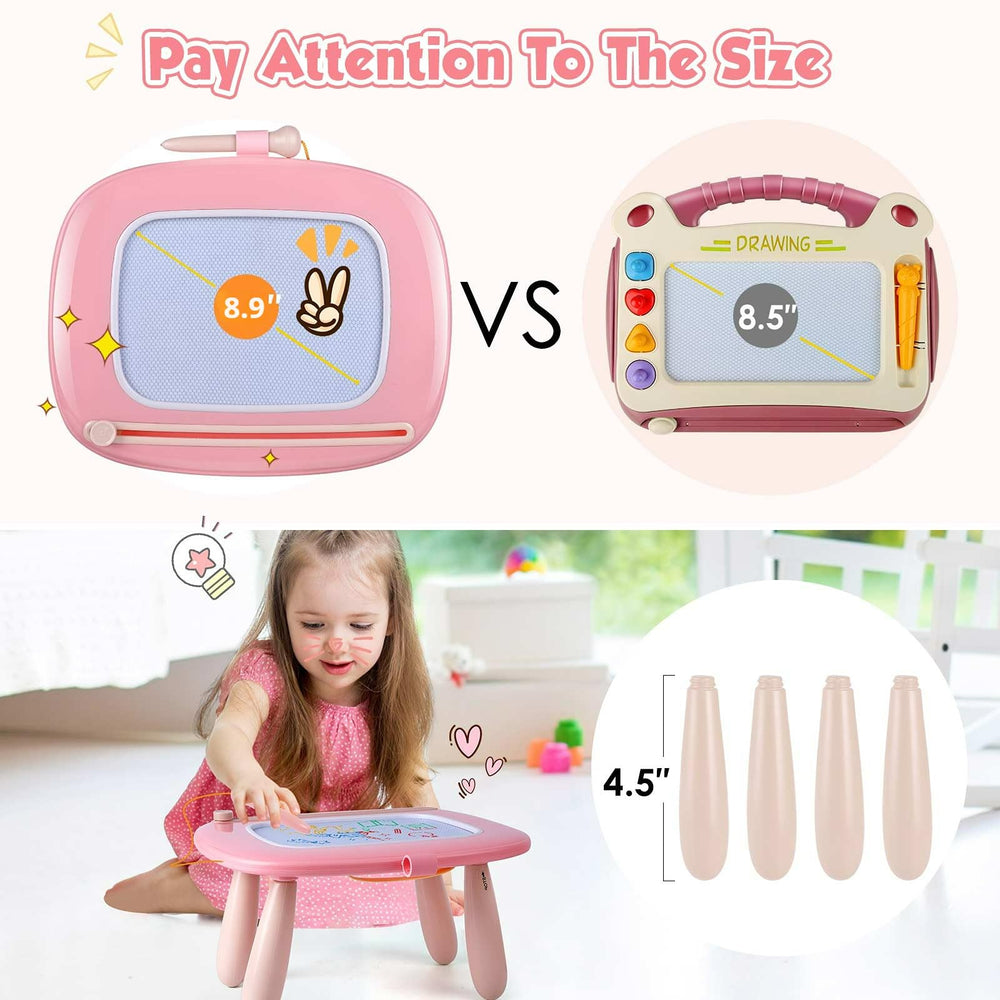 Smasiagon 8.9-inch drawing area fuels early literacy and shape exploration.