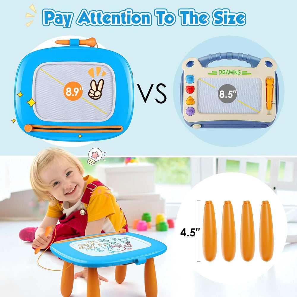 Smasiagon magnetic drawing board colors zone display with four vivid colors for engaging drawings