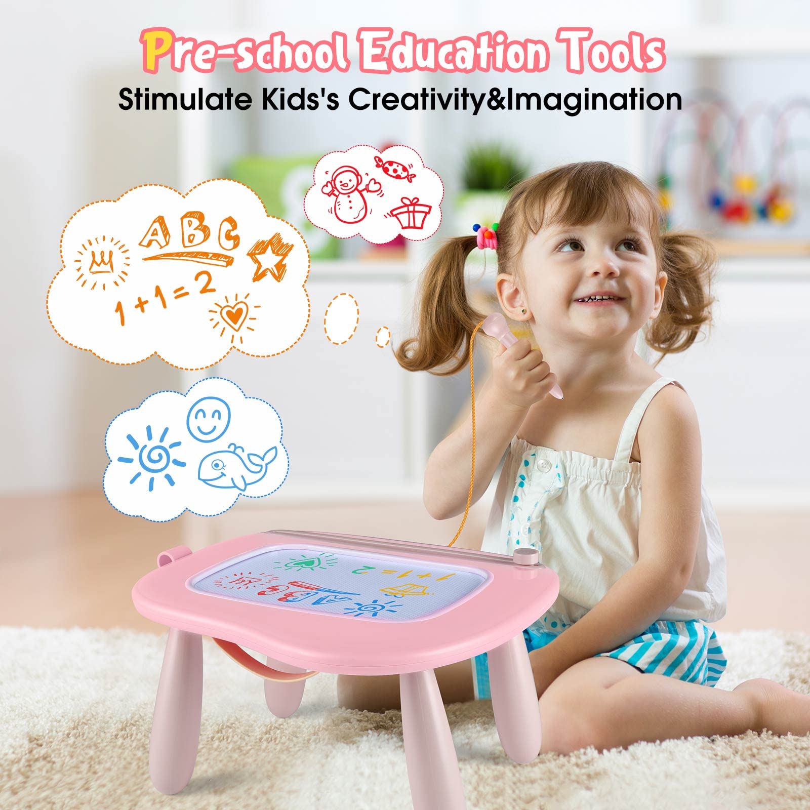 Smasiagon BPA-free ABS plastic ensures safe, mess-free play