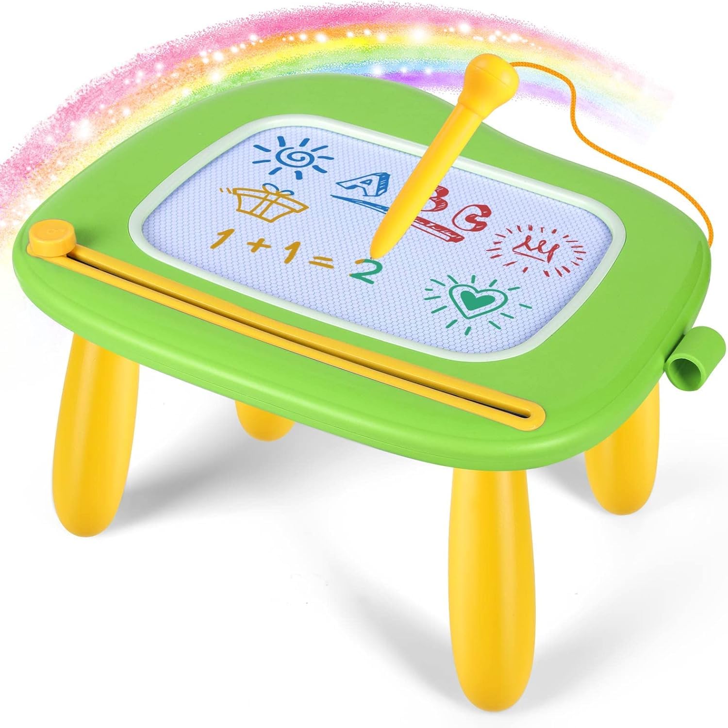 Smasiagon toddler doodle board green front view for creative drawing on the go
