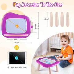 Smasiagon purple board side view with extended legs for stability