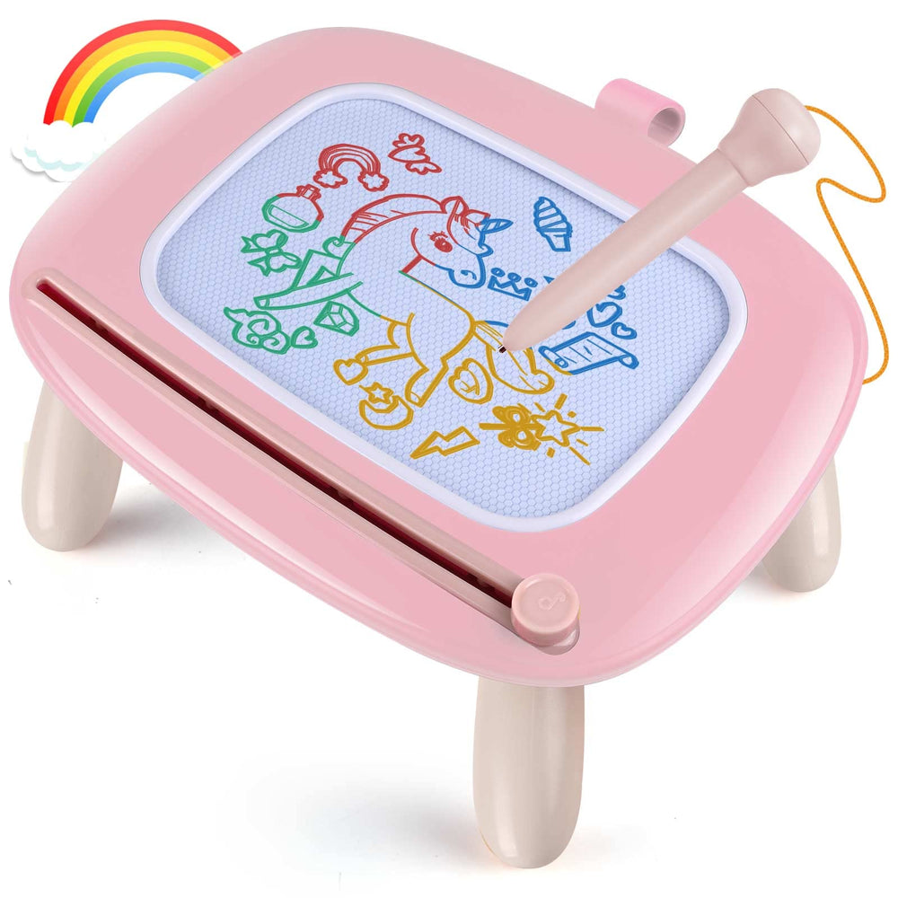 Smasiagon pink toddler drawing board front view for creative play and early writing