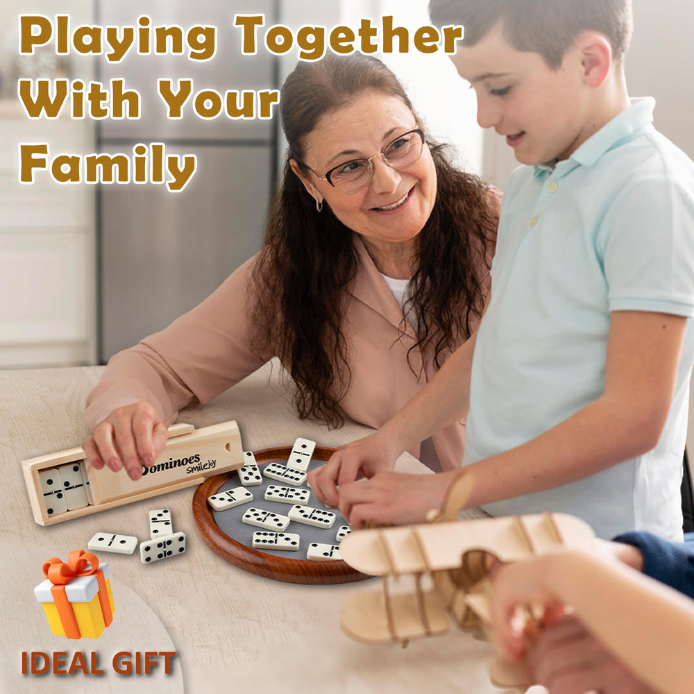 Smilejoy Dominoes Chicken Foot Mexican Train unlocks versatile game nights.