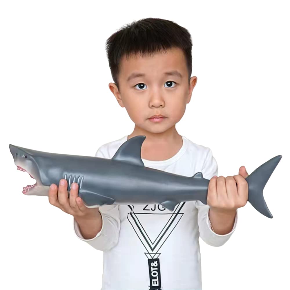 SmilerSmile Great White Shark 15-inch full-body toy with lifelike details for learning