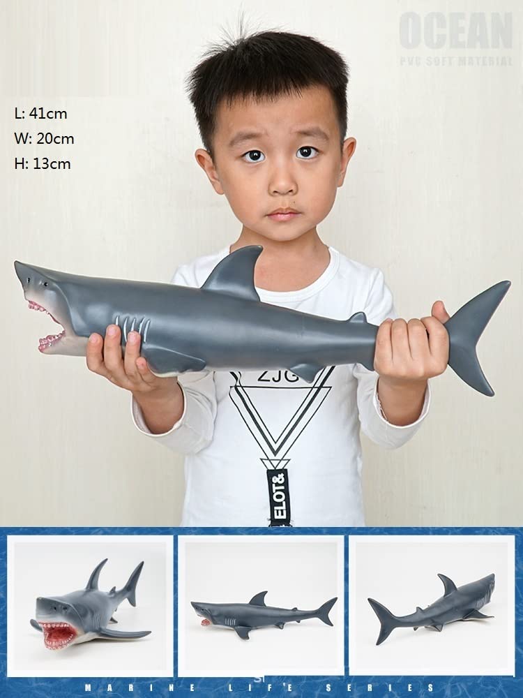 SmilerSmile shark cake topper and toy for kid's cake decoration