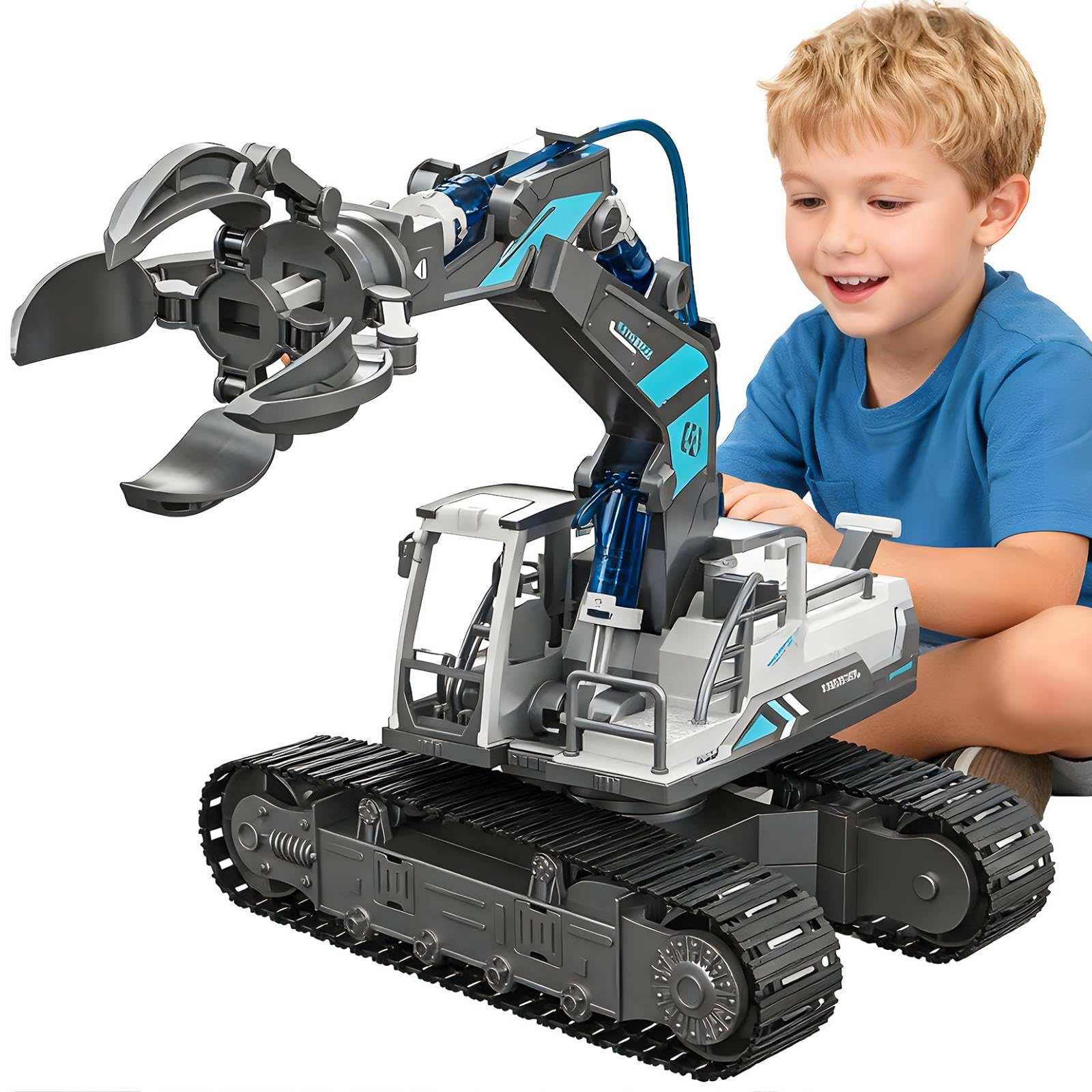 SMILESSKIDDO hydraulic grab arm provides hands-on learning and engineering curiosity for kids 8-12