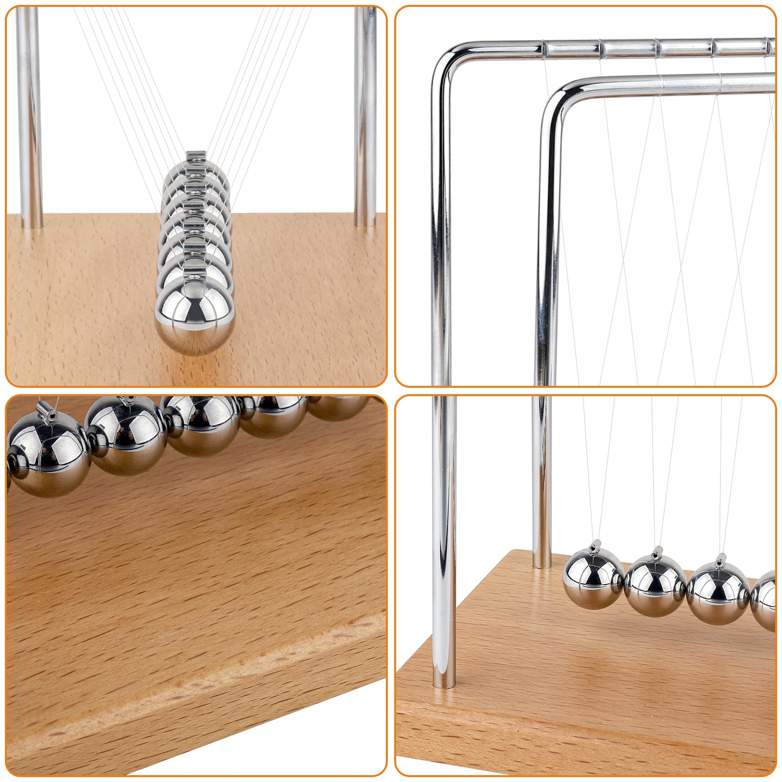 Smilesorg Newton's Cradle provides a visual momentum demonstration for classrooms