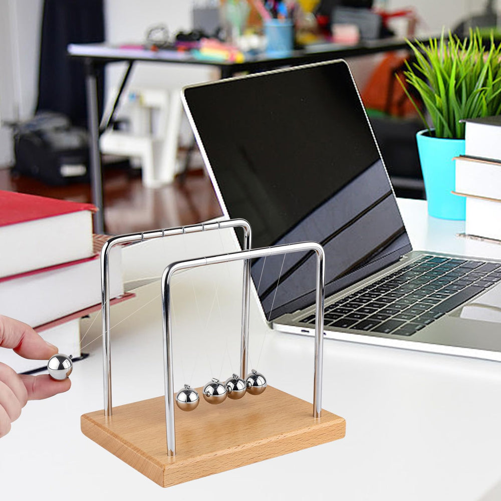 Smilesorg Newton's Cradle offers a calming focal point for stress relief at work