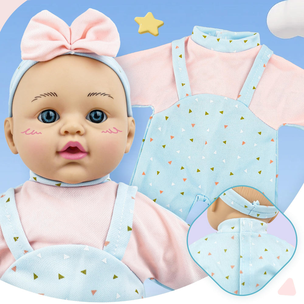Smilesskiddo outfits fit 10–14 inch dolls for versatile playtime.