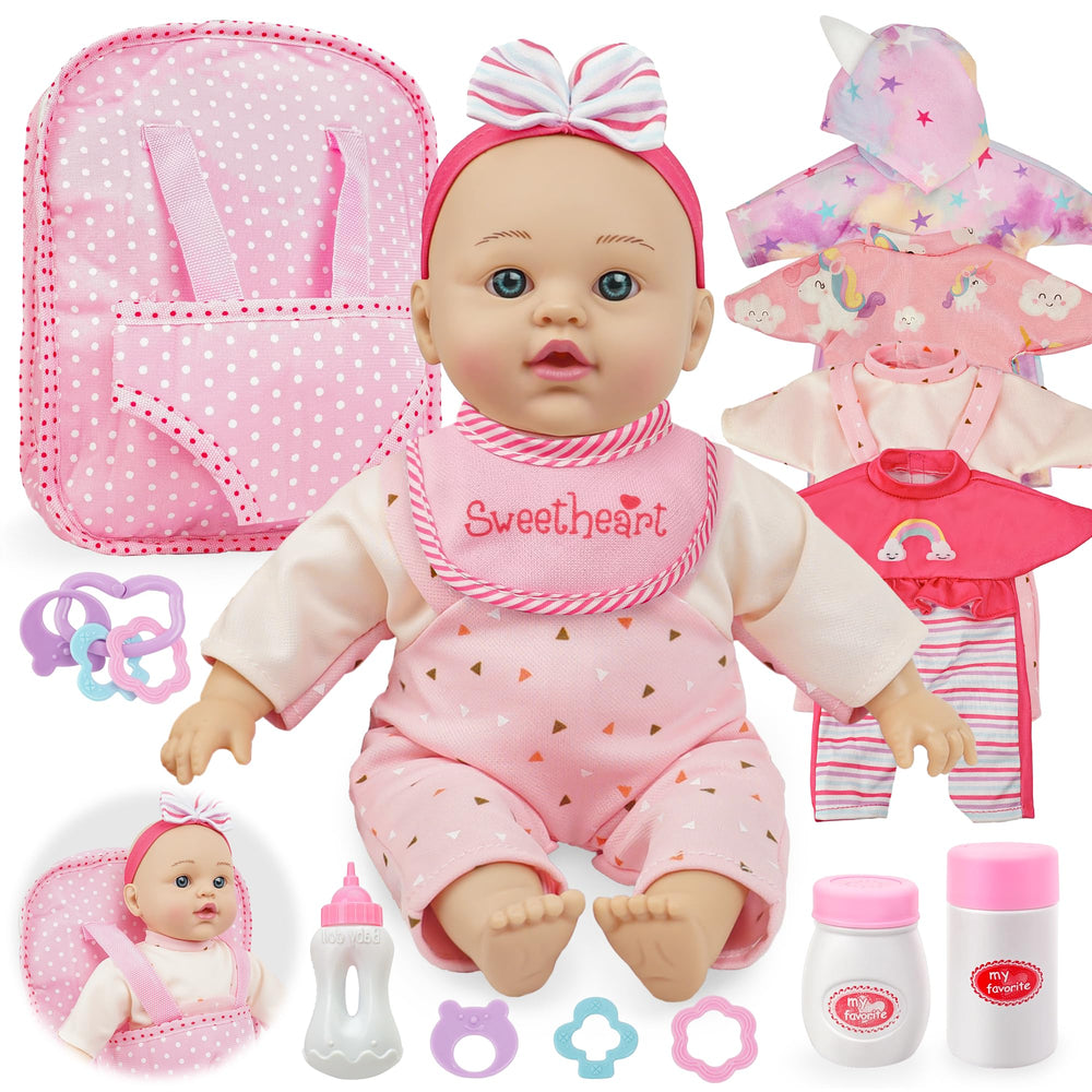 Smilesskiddo 12 inch soft body doll for gentle hugs and imaginative play.