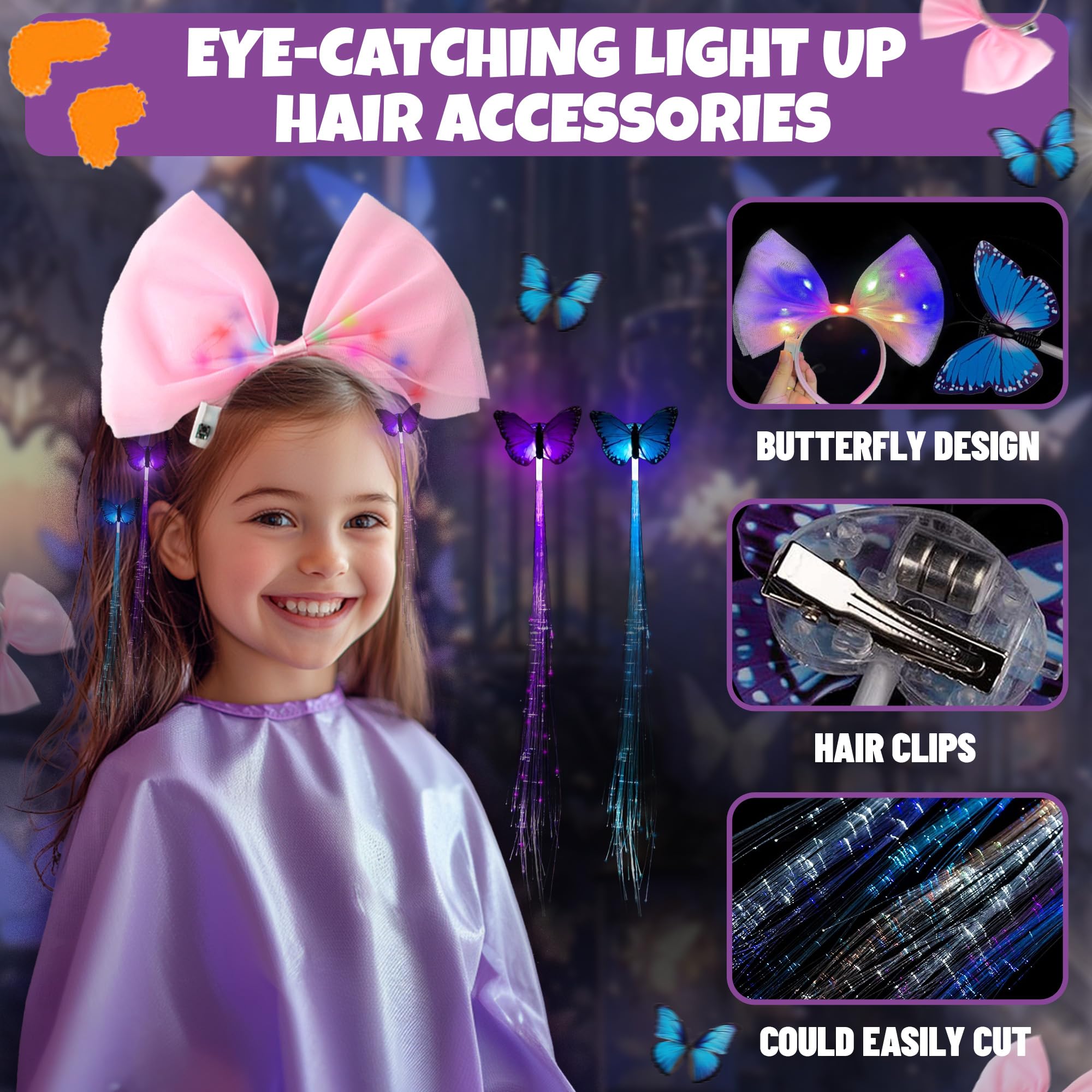 SMILESSKIDDO 20 piece complete hair styling kit supports diverse pretend play