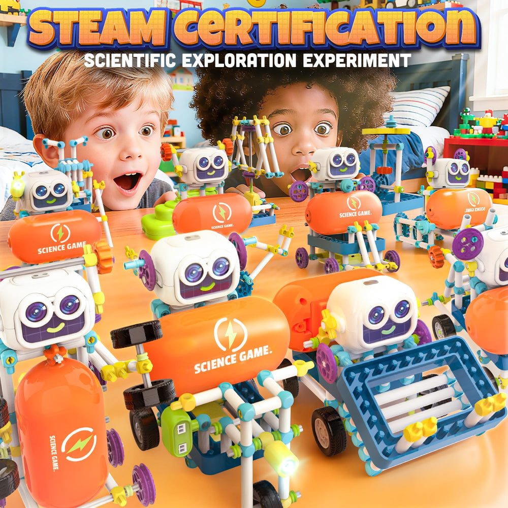 SMILESSKIDDO 438-pcs kit with bright parts supports creative engineering play.