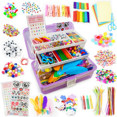 SMILESSKIDDO arts and crafts kit contents inspire creative play