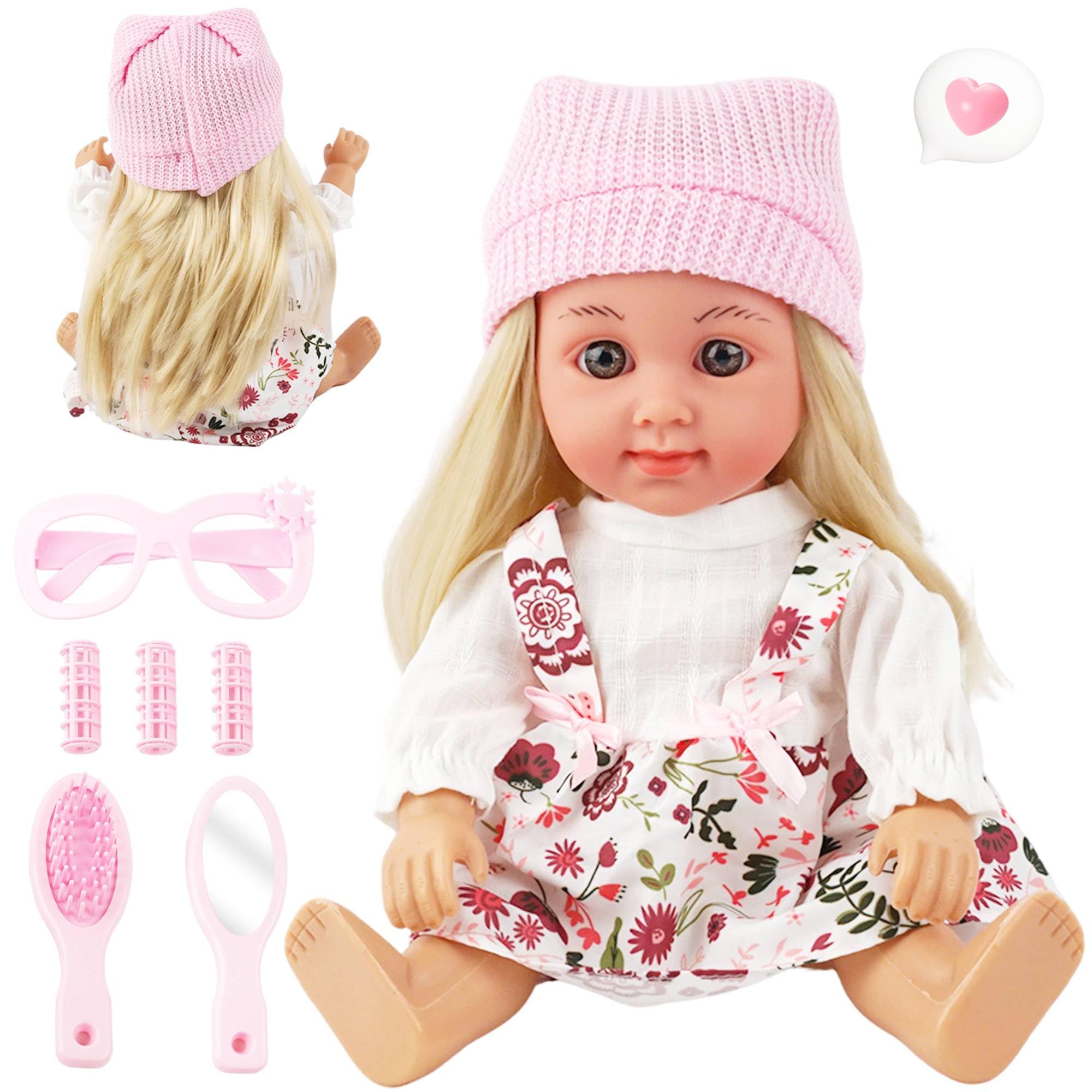 SMILESSKIDDO 12 inch doll with hair styling for imaginative play