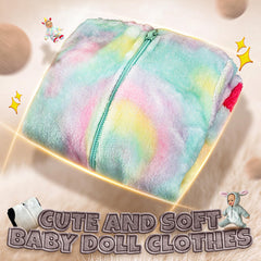 SMILESSKIDDO panda soft velvet doll outfit, cozy fabric for cuddly play