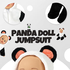 SMILESSKIDDO rabbit hooded outfit with ears, cute warm look for dolls