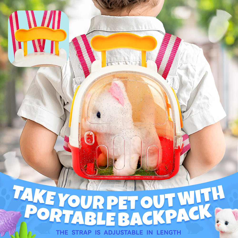 SMILESSKIDDO Cat cage with accessories supports caring play sessions.