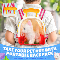 SMILESSKIDDO Cat cage with accessories supports caring play sessions.