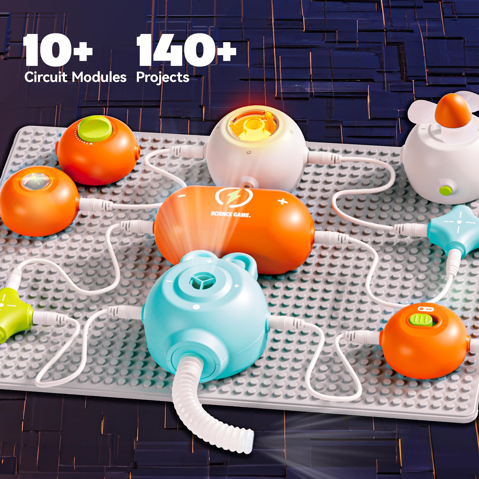 Smilesskiddo circuit parts set demonstrates variety for hands-on STEM exploration