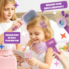SMILESSKIDDO compact storage and travel case fits anywhere for on the go pretend salon