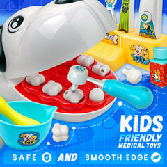 SmilessKiddo toothpaste and toothbrush set for realistic dental routines.