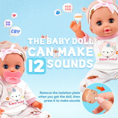 SMILESSKIDDO baby care set with accessories encouraging nurturing play.