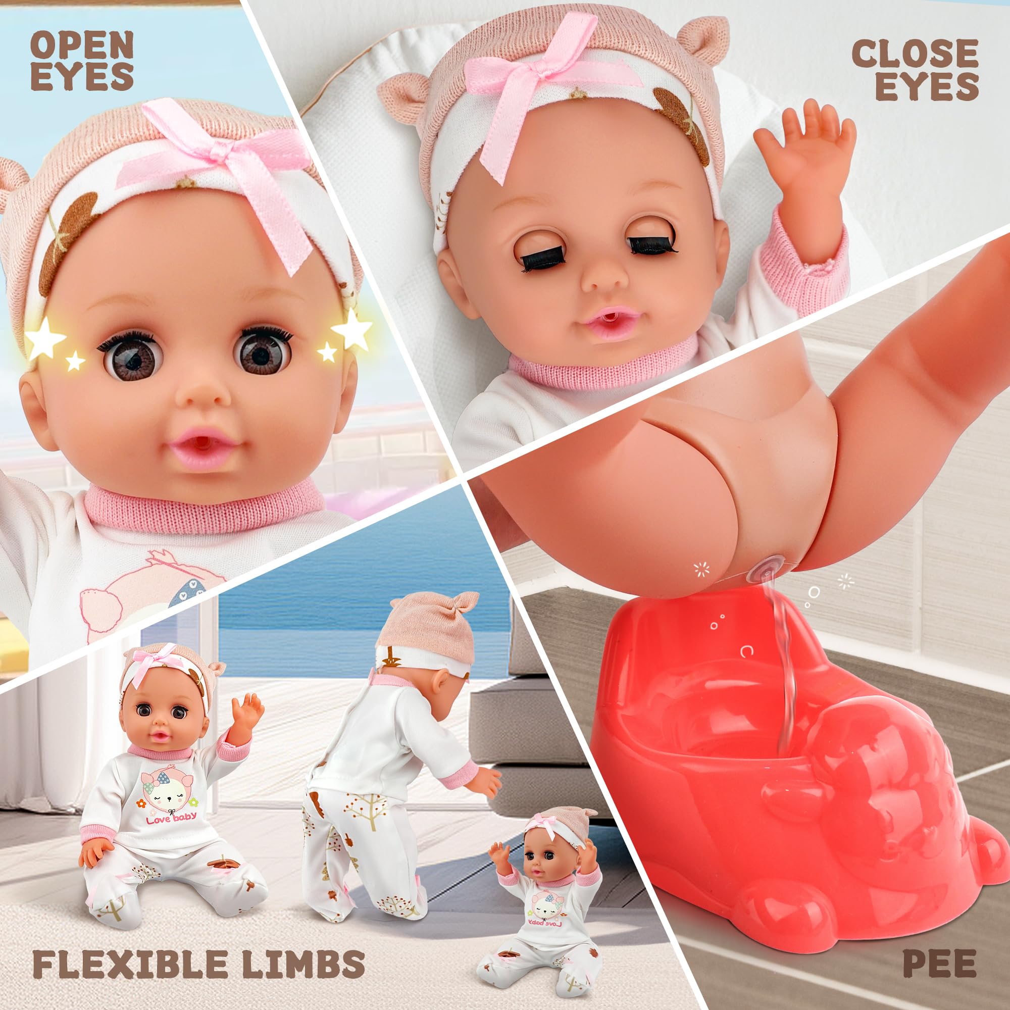 SMILESSKIDDO diaper change and outfit set supports daily pretend care.