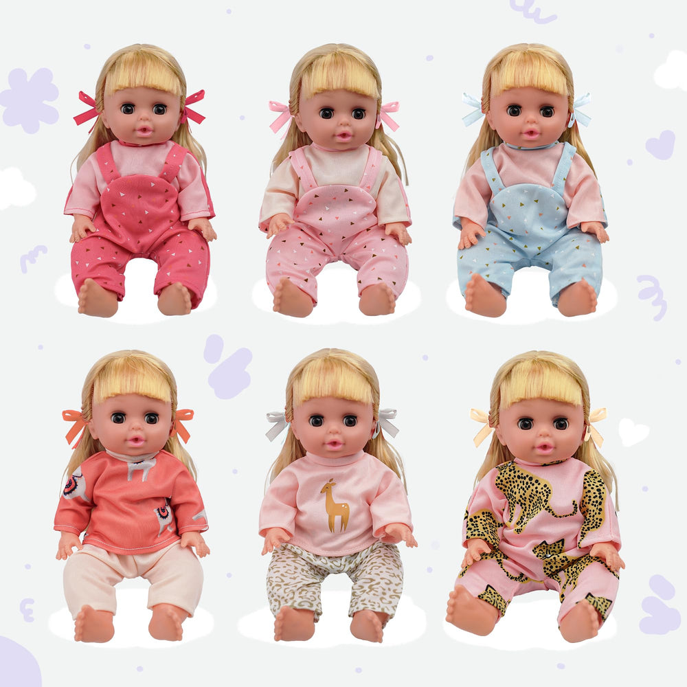 Smilesskiddo doll jumpsuits with patterns spark creative play.