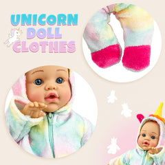 SMILESSKIDDO doll outfit with silky zipper, smooth dressing experience