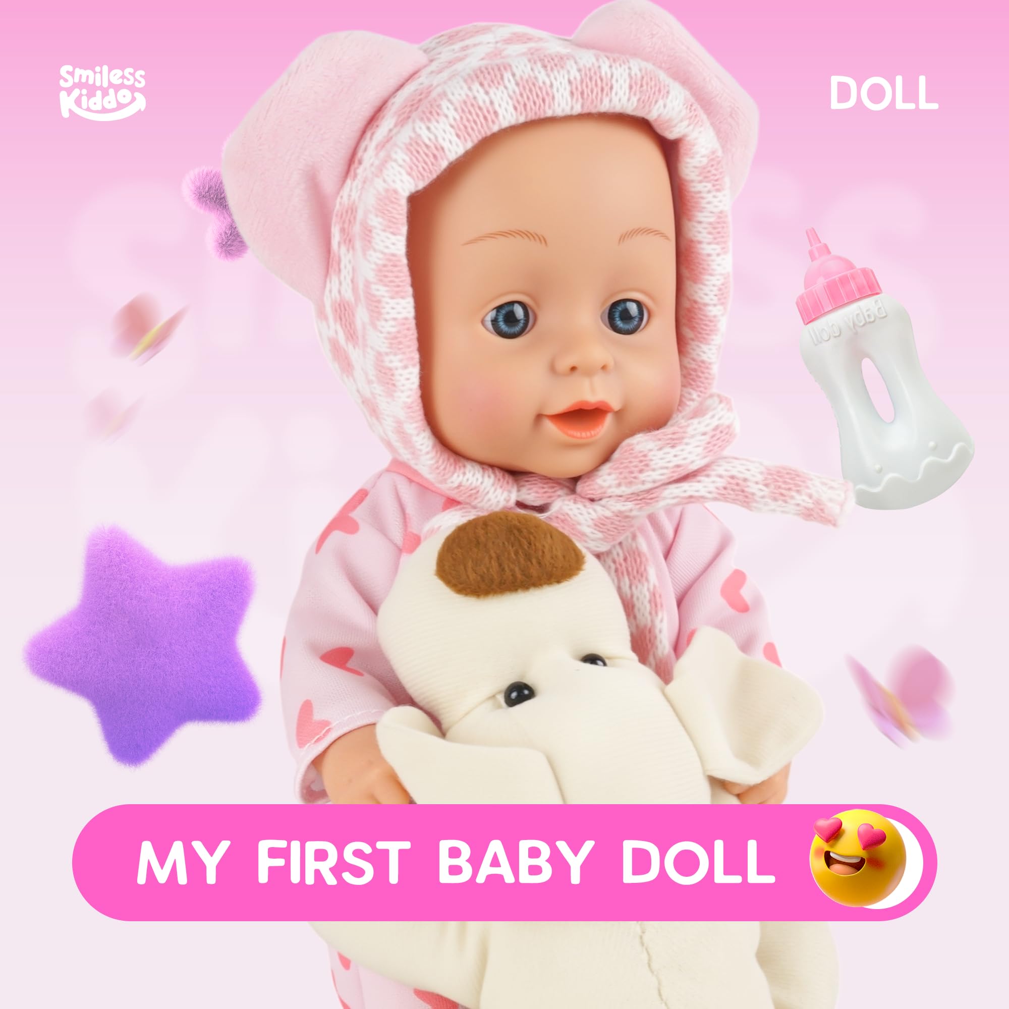 SMILESSKIDDO doll pacifier for soothing interactive moments