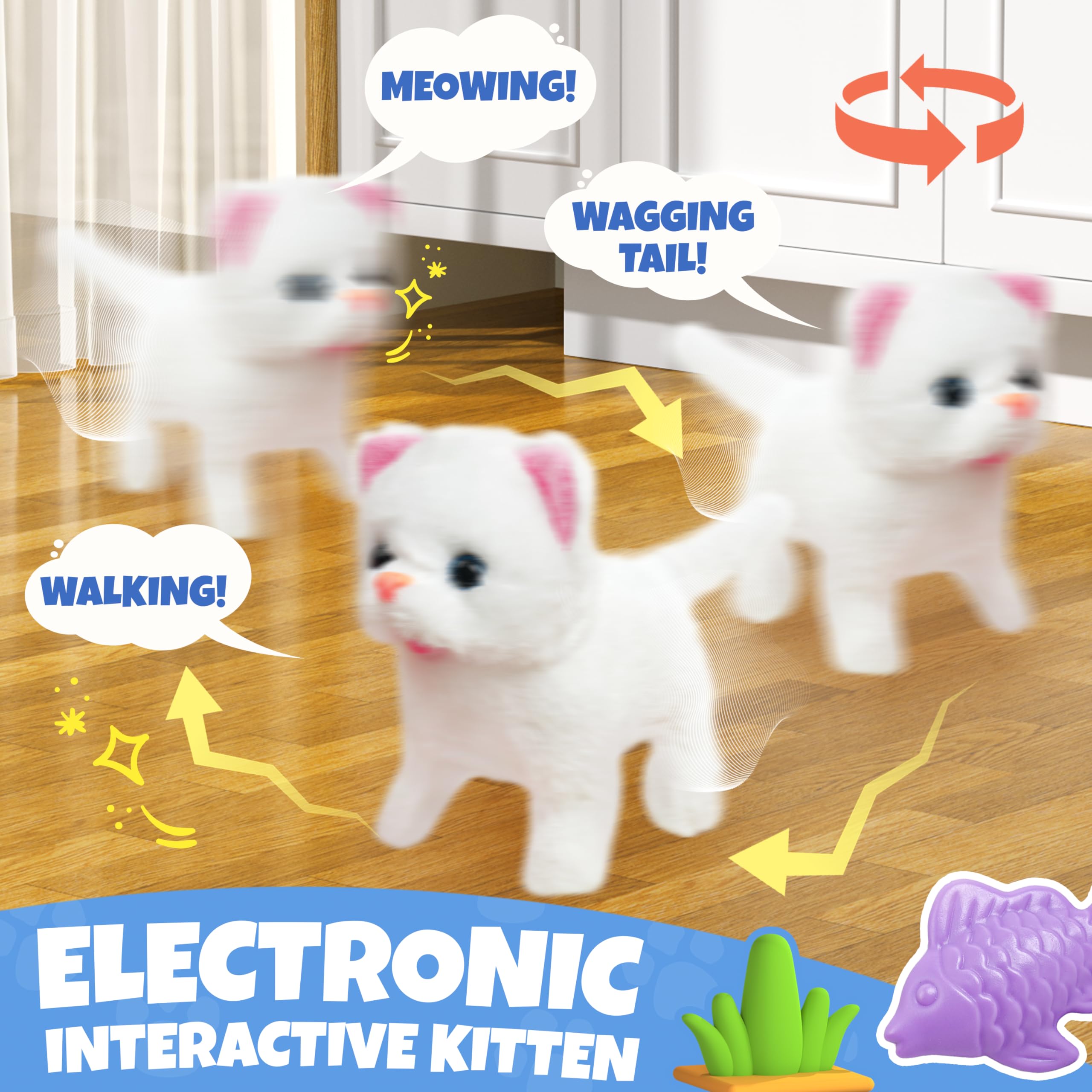 SMILESSKIDDO electric kitty meow sound for interactive engagement.