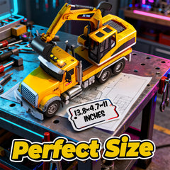 SMILESSKIDDO excavator pairs with other trucks for builds and expansions.