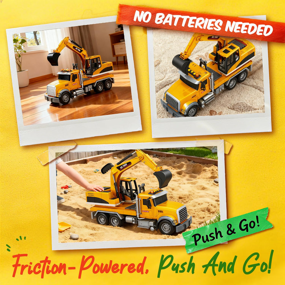 SMILESSKIDDO friction-powered toy moves without batteries for outdoors.