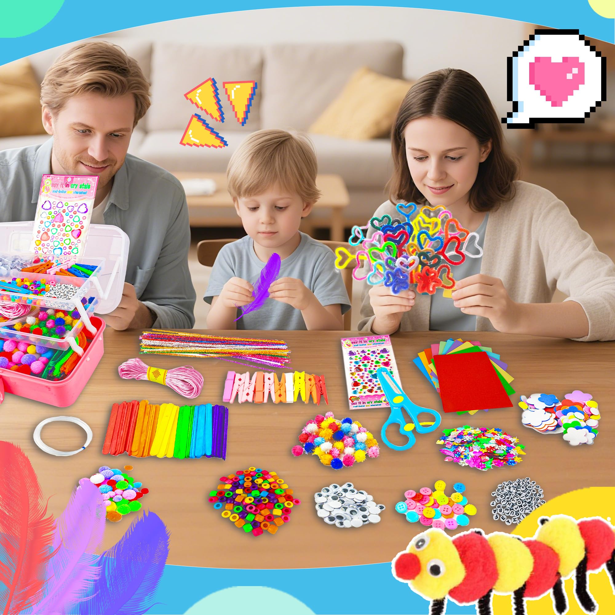 SMILESSKIDDO gift-ready craft kit ideal for birthdays or special occasions.