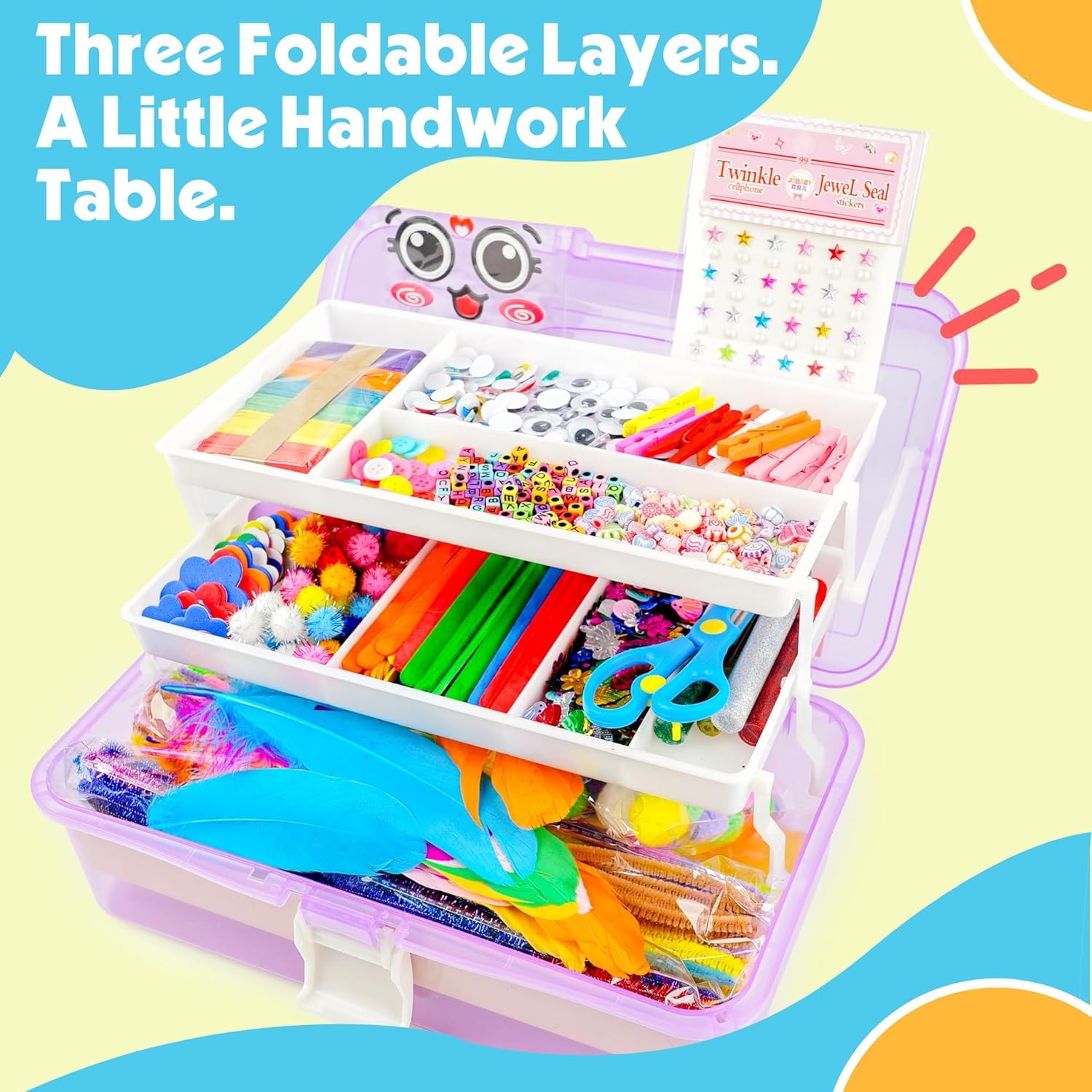 SMILESSKIDDO gift-ready crafting kit perfect for birthdays