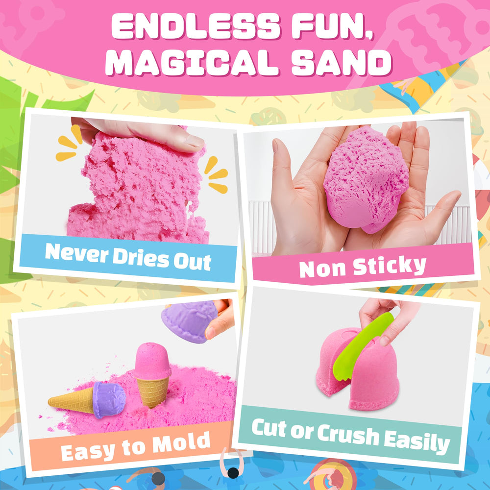 SMILESSKIDDO ice cream molds inspire imaginative pretend dessert games.