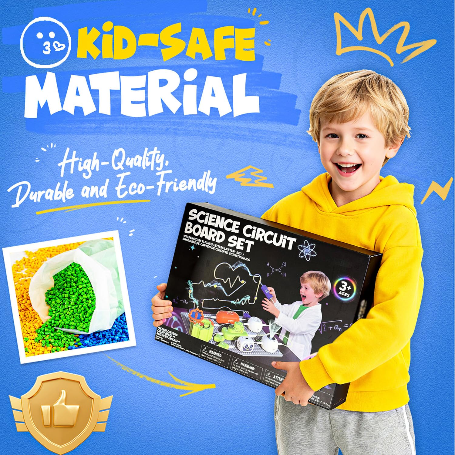 Kids assembling projects together for screen free learning